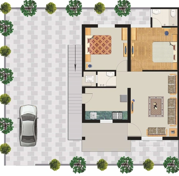 2 BHK House/Villa in Shivam Pushpak City in Hathijan, Ahmedabad - Image 745900