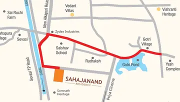 Location of Shivam Sahajanand Residency - Image 118450