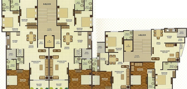 Floor Plan of Reliable Gandhi Galaxy in Paldi, Ahmedabad - Image 117345