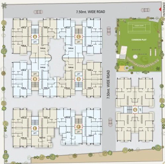 Master Plan of Gopinath Pride in Nava Naroda, Ahmedabad - Image 111293
