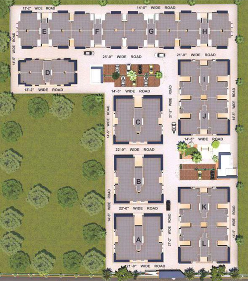 Master Plan of Karnavati Enclave in New Maninagar, Ahmedabad - Image 111301