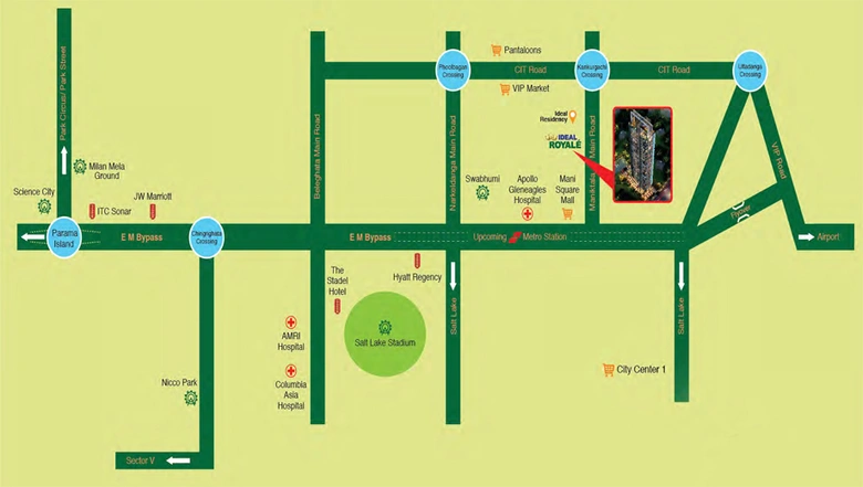 Floor Plan of Ideal Royale in Kankurgachi, Kolkata - Image 166936