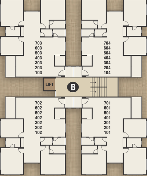 Floor Plan of Krishna Kesar Harmony in Nikol, Ahmedabad - Image 113910