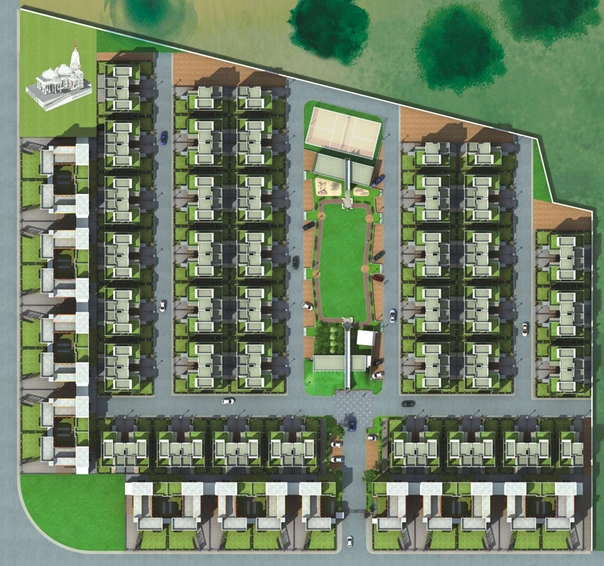 Master Plan of KP Villas in Sanathal, Ahmedabad - Image 117642