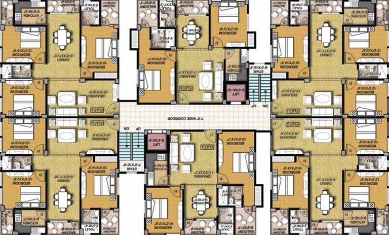 Floor Plan of Mundeshwari Trident in Danapur, Patna - Image 186670