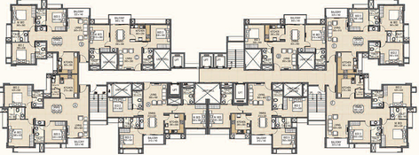 Floor Plan of Skyline Brown in Kakkanad, Kochi - Image 175984