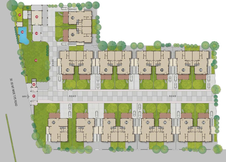 Master Plan of Savita Malbar Royal in Nikol, Ahmedabad - Image 113904
