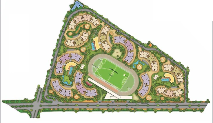 Master Plan of The Meadows - Adani Shantigram in Vaishnodevi Circle, Ahmedabad - Image 112809