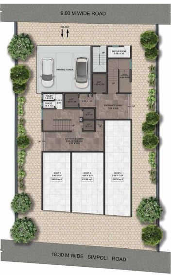 Master Plan of Kosmos Kedar Darshan in Borivali West, Mumbai - Image 111482
