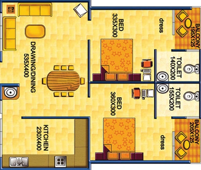 2 BHK Flat in Jewel Ridge View in Kakkanad, Kochi - Image 822142