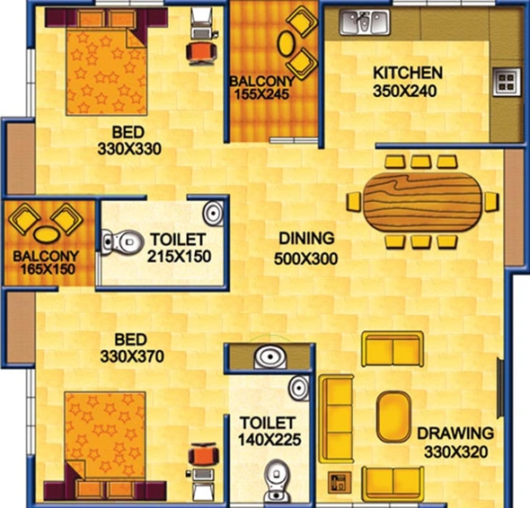 3 BHK Flat in Jewel Ridge View in Kakkanad, Kochi - Image 822143