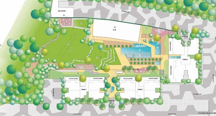 Master Plan of Lodha Luxuria Priva in Majiwada, Thane - Image 111575