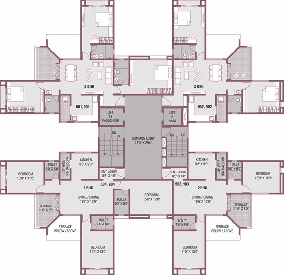 Floor Plan of Nirmaann Estrellaa in Kondhwa, Pune - Image 111641