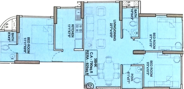 3 BHK Flat in Mittal Cove in Andheri West, Mumbai - Image 456214