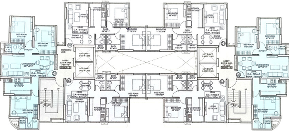 Floor Plan of Mittal Cove in Andheri West, Mumbai - Image 29107