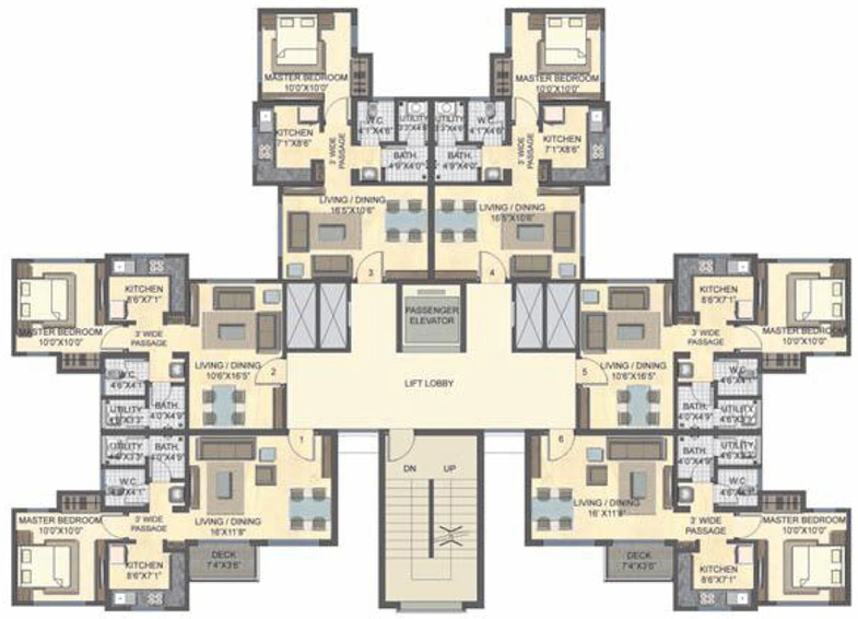 Floor Plan of Lodha Casa Bella Gold in Dombivli, Thane - Image 168455