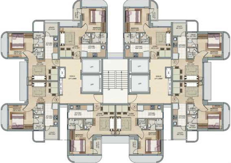 Floor Plan of Lodha Unica in Jogeshwari West, Mumbai - Image 111697