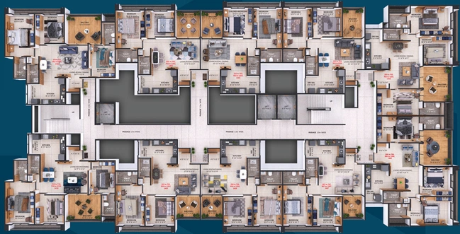 Floor Plan of Sankalp Alyssum in Dudulgaon, Pune - Image 111708