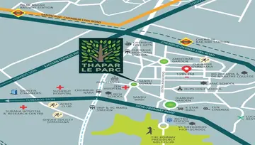 Location of Thapar Le Parc - Image 112158