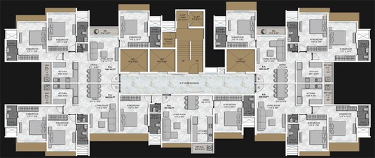 Floor Plan of Goyal Sati Darshan in Malad West, Mumbai - Image 112240