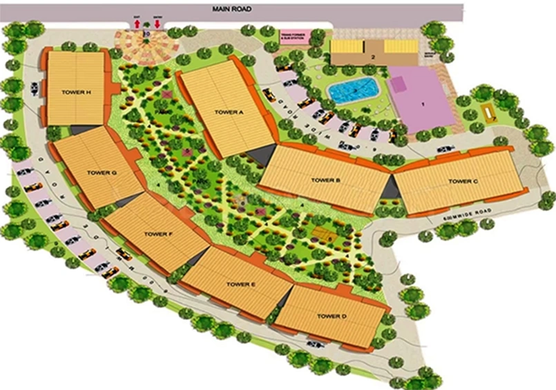 Master Plan of NBCC Valley View in Edappally, Kochi - Image 176223