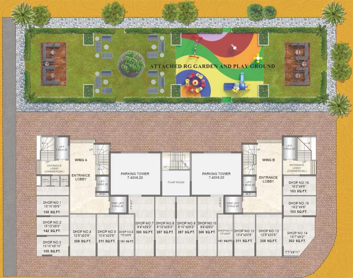 Master Plan of Sagar Sangeet Adityaraj Paradise in Vikhroli East, Mumbai - Image 112006