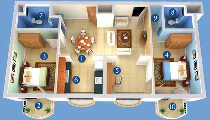 2.5 BHK Flat in Atlas Celestial Park in Nedumbassery, Kochi - Image 818320