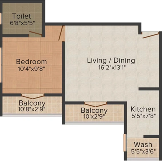 1 BHK Flat in AC Geeyem Enclave in Vyttila, Kochi - Image 818308