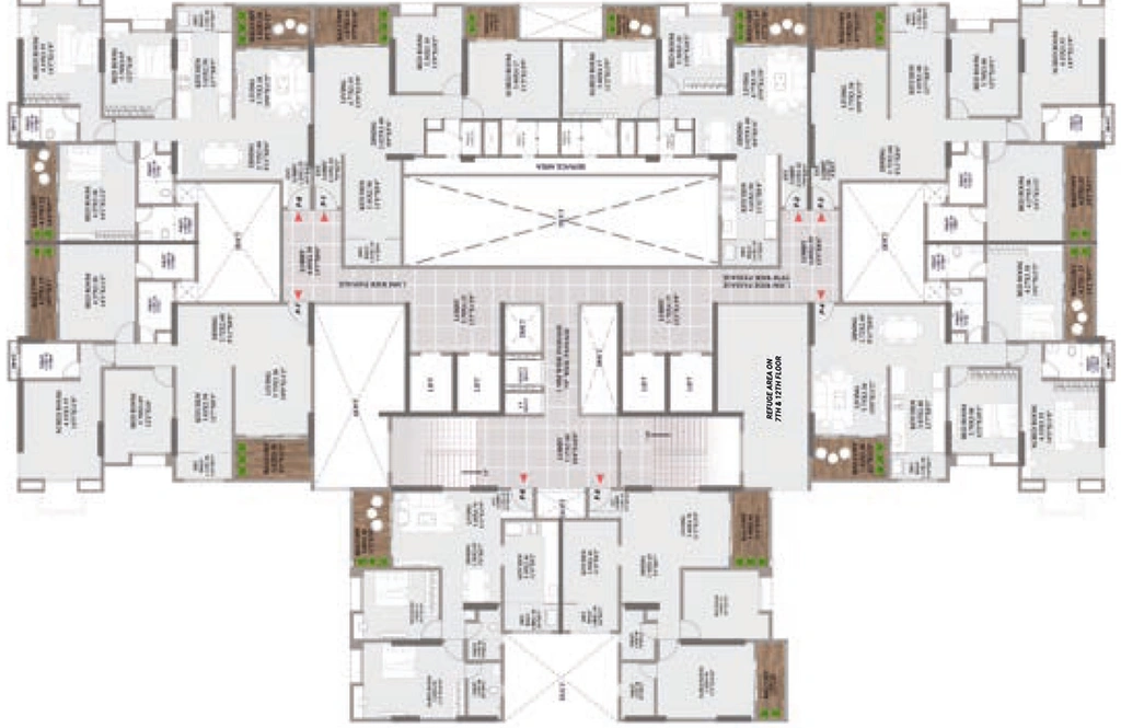 Floor Plan of Aaiji Crystal in Dhanori, Pune - Image 111828