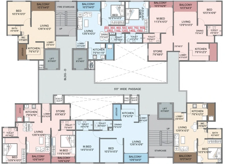 Floor Plan of Adhya Radha Krishna in Moshi, Pune - Image 112049