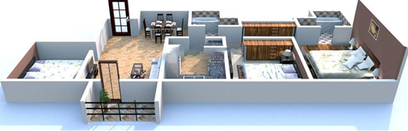 3 BHK Flat in DLF Riverside in Vyttila, Kochi - Image 818339
