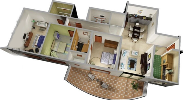 4 BHK Flat in DLF Riverside in Vyttila, Kochi - Image 818341