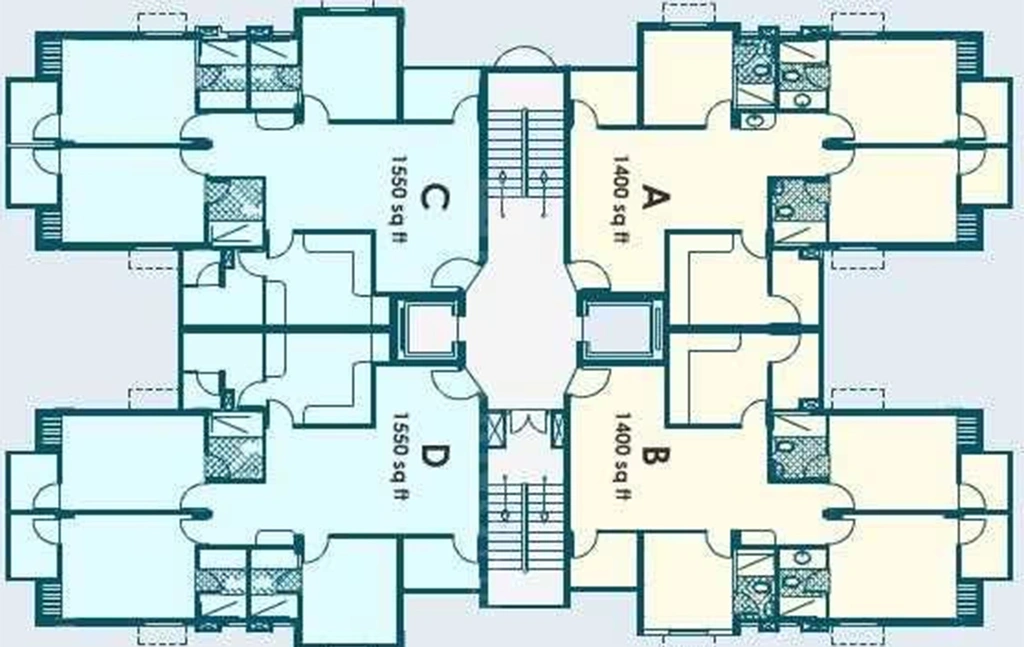 Floor Plan of Heavenly City in Kakkanad, Kochi - Image 175351