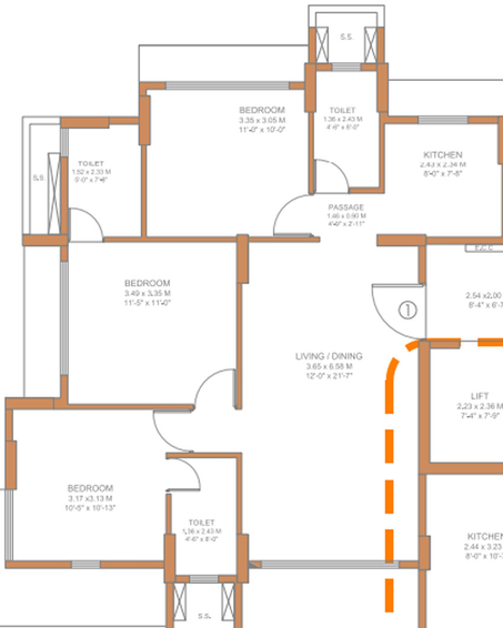 3 BHK Flat in Kripa Vue in Bandra West, Mumbai - Image 457440