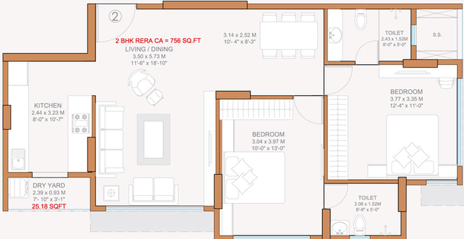 2 BHK Flat in Kripa Vue in Bandra West, Mumbai - Image 457439