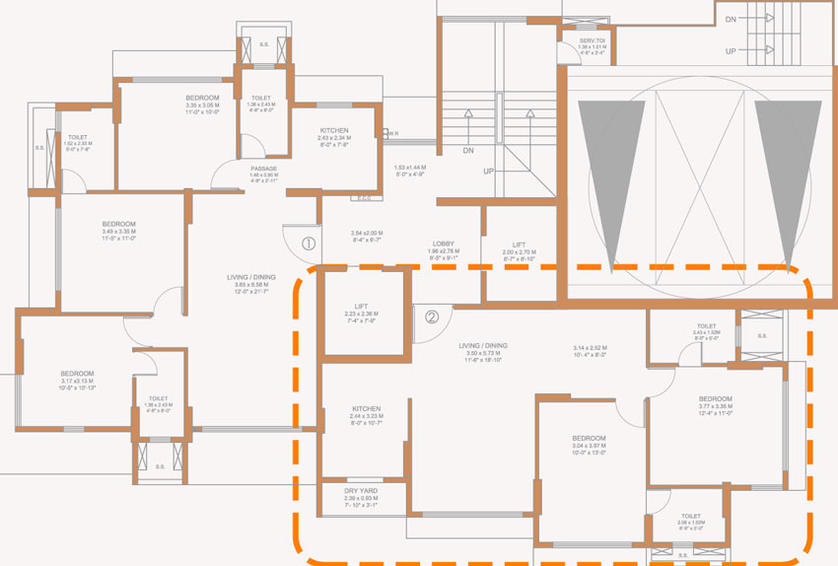 Floor Plan of Kripa Vue in Bandra West, Mumbai - Image 30119