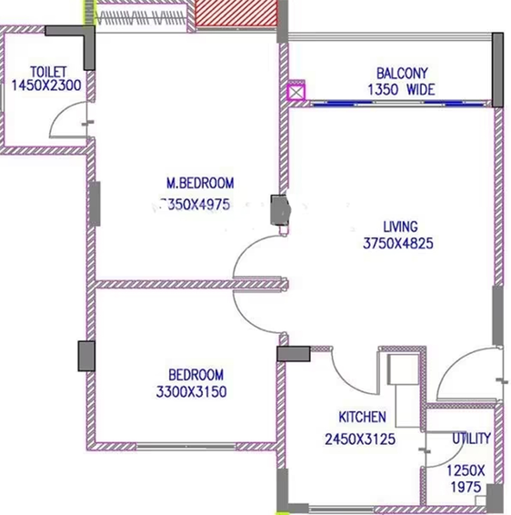 2 BHK Flat in Z Estates Z1 in Patia, Bhubaneswar - Image 822102