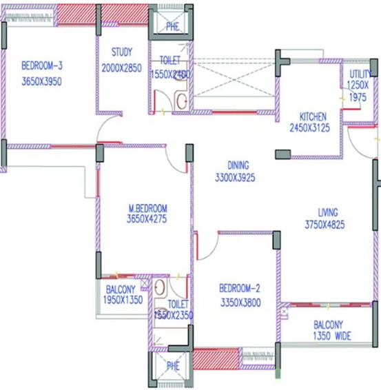 3.5 BHK Flat in Z Estates Z1 in Patia, Bhubaneswar - Image 822106