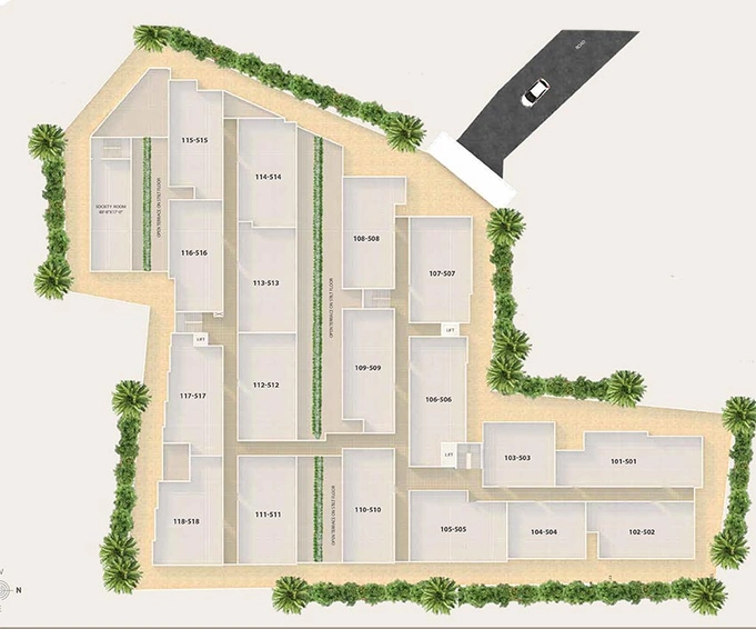 Master Plan of Rashmi Lifestyle Phase 2 in Patia, Bhubaneswar - Image 155877