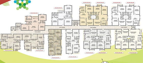 Floor Plan of Khushi Sanjeevani in Patrapada, Bhubaneswar - Image 154052