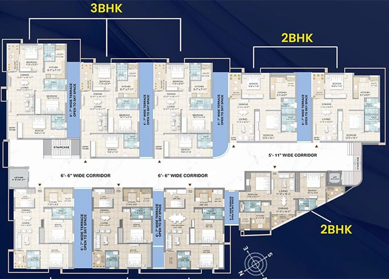Floor Plan of PC Lochana Residency in Patia, Bhubaneswar - Image 155908