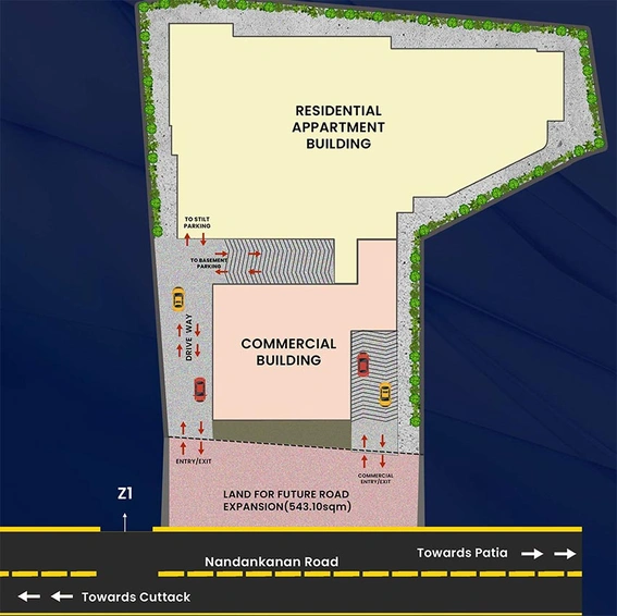 Master Plan of PC Lochana Residency in Patia, Bhubaneswar - Image 155907