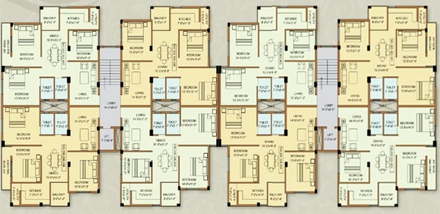 Floor Plan of RK Bholinath Avenue in Patrapada, Bhubaneswar - Image 156754