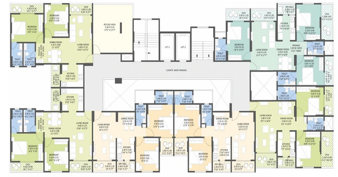 Floor Plan of Kakkad Kailash Kutir Phase 2 in Wanowrie, Pune - Image 112092