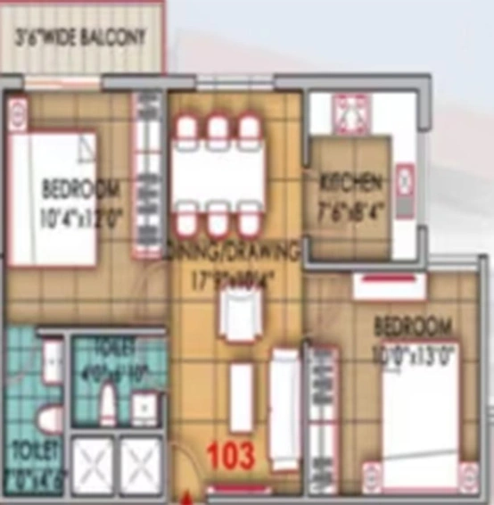 2 BHK Flat in Addwell Somu Residency 2 in Kalarahanga, Bhubaneswar - Image 821630