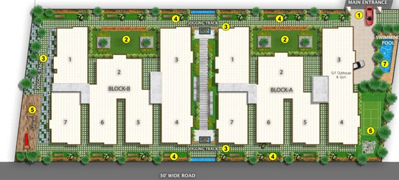 Master Plan of Pranathis Panorama in Narsingi, Hyderabad - Image 112123