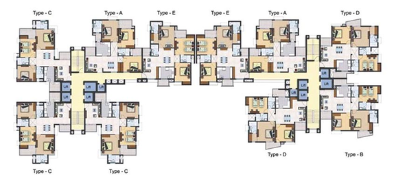 Floor Plan of DN Oxy Park in Khandagiri, Bhubaneswar - Image 151623