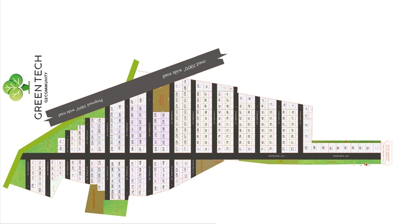 Master Plan of Sri Aditya Green Tech O2 Community in Beeramguda, Hyderabad - Image 112134
