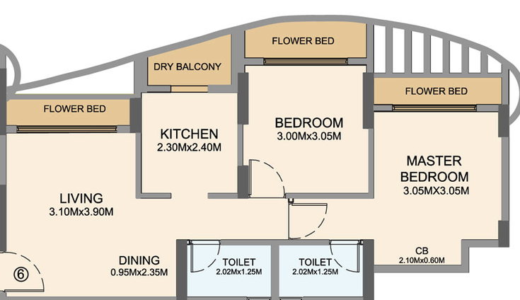 2 BHK Flat in Origin Shubh Atika in Mira Road East, Thane - Image 443481