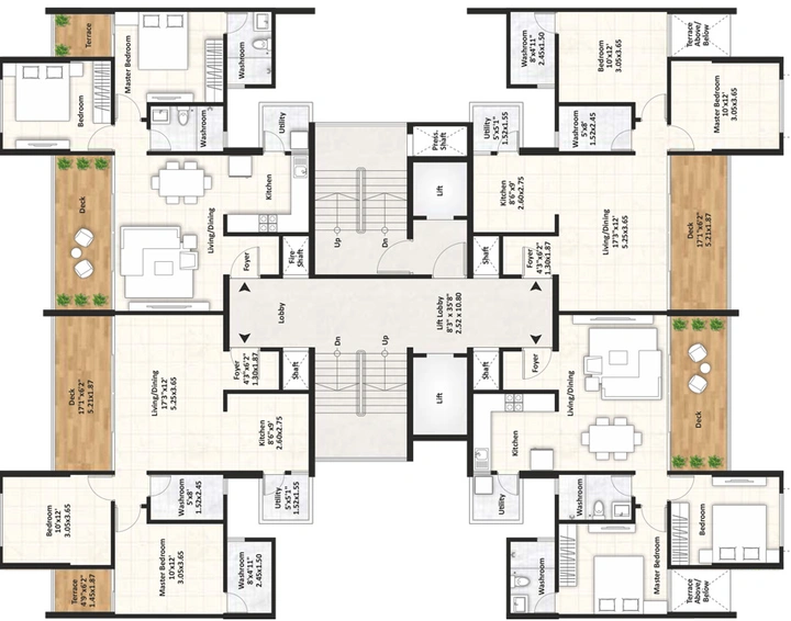 Floor Plan of Gagan Adira Phase 2 in Wagholi, Pune - Image 111902